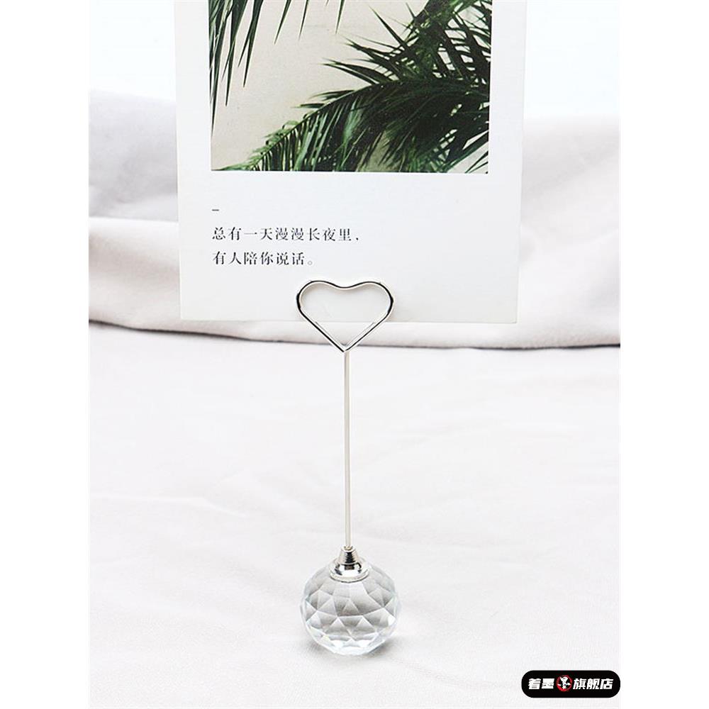 创意桌面立式摆件便签夹留言夹夹子照片夹名