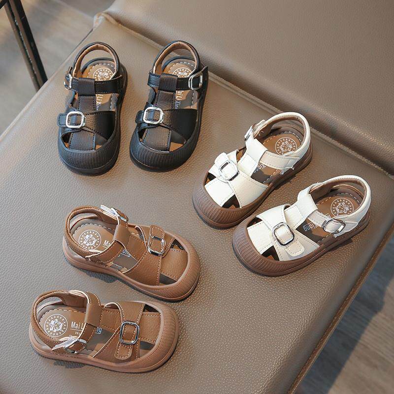 防滑软底沙滩包头凉鞋夏季婴儿儿童沙滩鞋宝宝凉鞋男童鞋1-3岁鞋