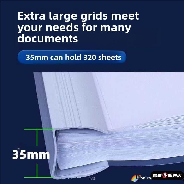 3.5cm抽杆文件夹拉杆夹a4加厚加宽大容量透