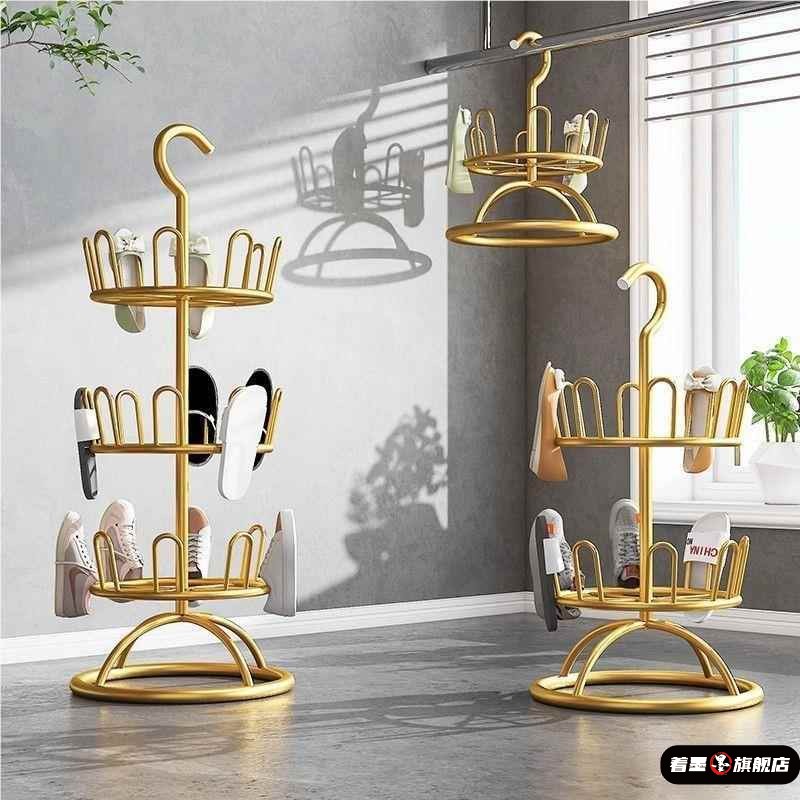 304不锈钢晾鞋架旋转阳台加粗新款拖鞋子移