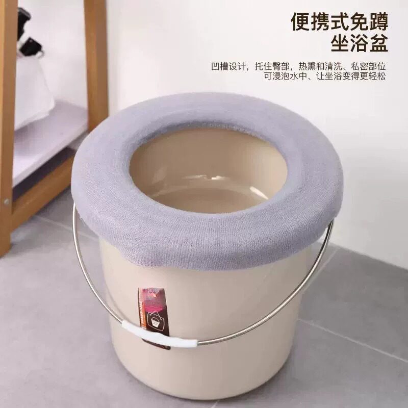 老人简易移动马桶带盖尿桶家用孕成人痰盂坐便桶坐浴痔疮熏蒸尿盆