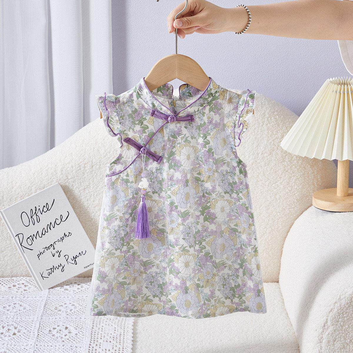 女童国风改良旗袍连衣裙夏装2026新款中国风儿童汉服裙子宝宝夏季