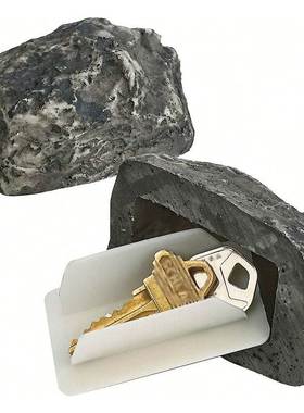 户外庭院隐藏家门口钥匙盒仿真小石头装饰品家居摆件新奇藏钥匙