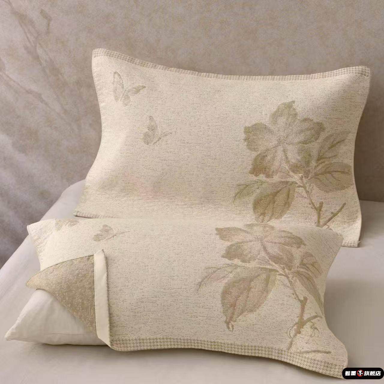 罗布麻枕巾一对装枕巾家用单人枕头巾加大加厚高档枕头巾盖巾垫巾,床上用品,枕巾,淘宝优惠券,粉丝福利购,淘宝优惠卷