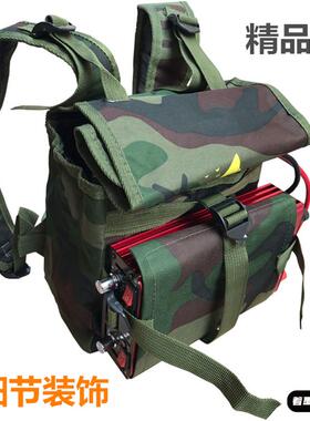 电平背包ah电子12v米36杆包4工具箱抓鱼打鱼装的锂电迟帆布干蓄防