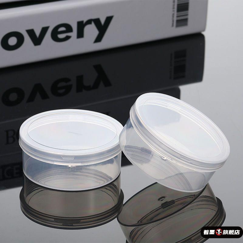 粉扑防尘收纳盒圆形方形散粉桌面大容量空盒