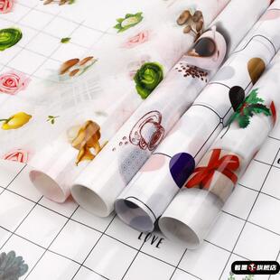 地板革桌布塑料印花桌布防水防油防烫免洗厨房厨柜抽屉围墙防潮垫