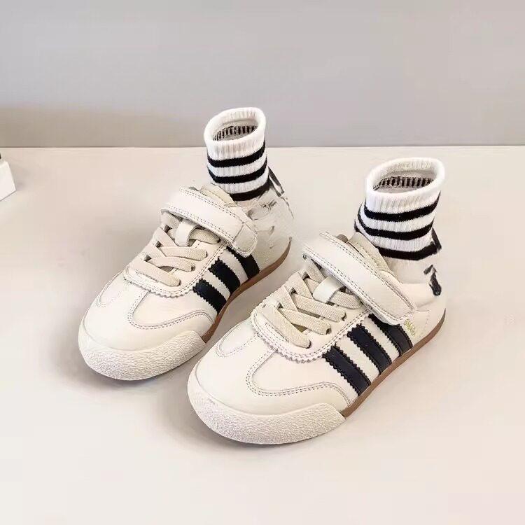 男童透气防滑平底板鞋小白鞋秋季款软底软底休闲时尚德训鞋中童鞋