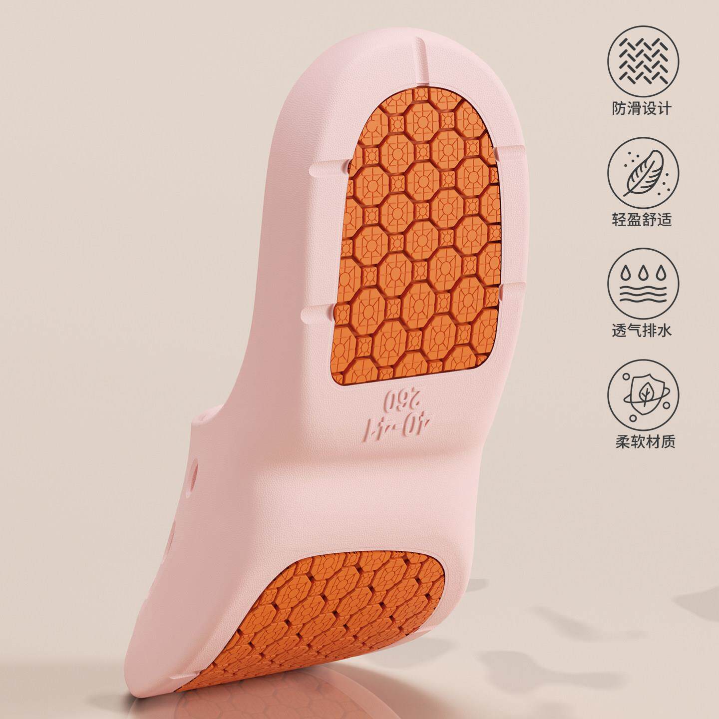 老人家居防滑透气软底拖鞋老年人防摔女款夏季浴室洗澡2026新款