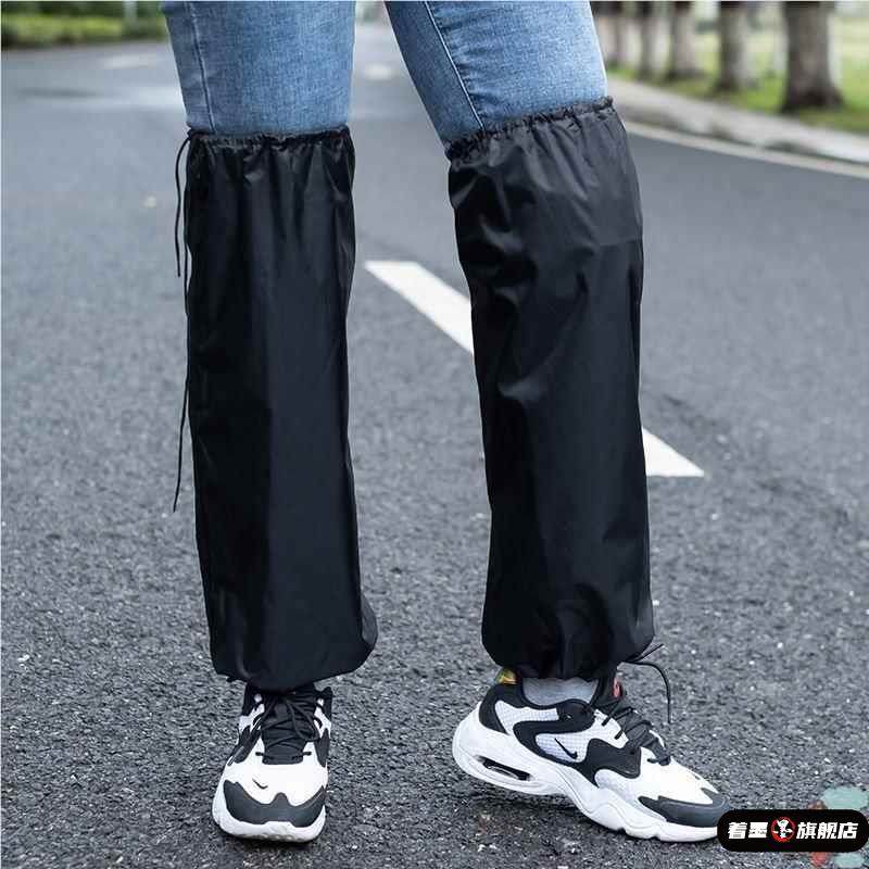 户外骑行防水裤腿套加长套防污防雨裤防水布露水结实耐用半截护腿