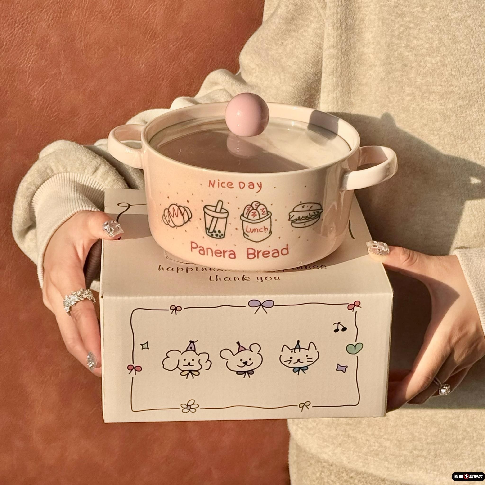 泡面碗宿舍学生带盖送男女生生日礼物实用可