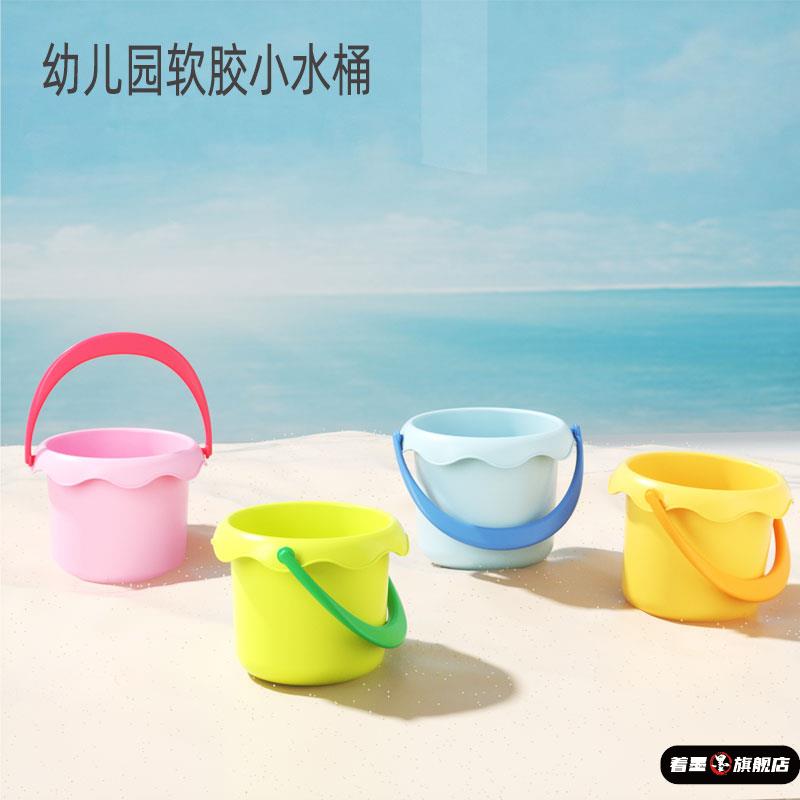 幼儿园画笔小手提桶儿童折叠便携