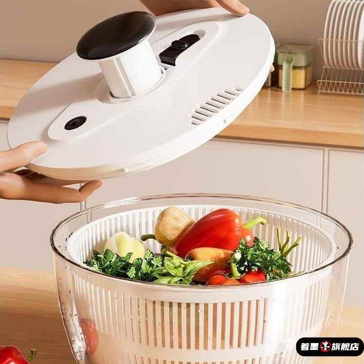 脱水器蔬菜脱水器家用手动沙拉脱水机果蔬甩水菜篮洗水果沥水神器,厨房/烹饪用具,手动果蔬脱水器/甩水器,淘宝优惠券,粉丝福利购,淘宝优惠卷