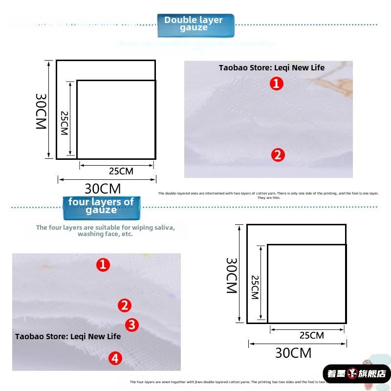 儿童随身手绢纯棉小方巾10条宝宝口水巾新生