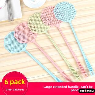 塑料苍蝇拍拍不烂加长柄熟胶大号加厚家用手动拍打蚊子灭蝇灭蚊拍