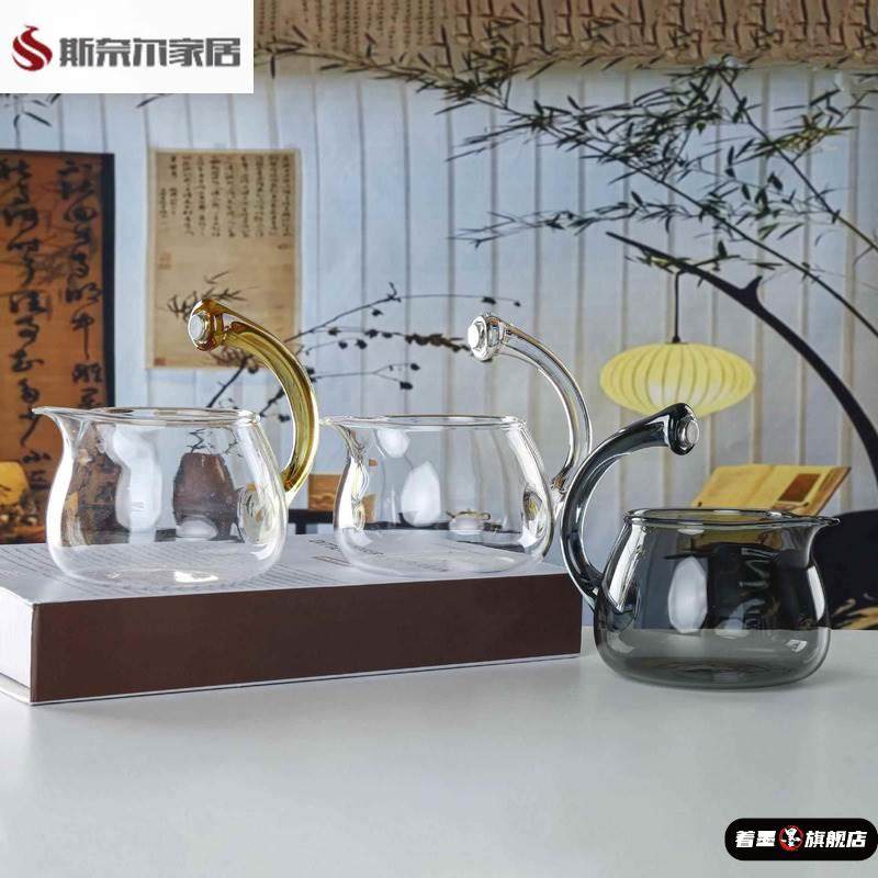 懒人泡茶神器配件透明玻璃茶杯套装家用磁吸感应自动茶具功夫茶壶