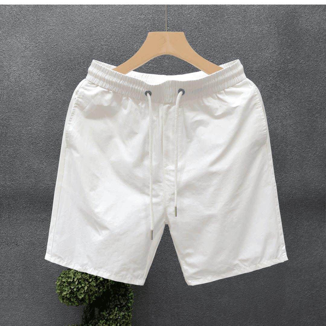 男沙滩运动冰丝速干短裤男夏季可下水2026新款潮流粉色宽松透气