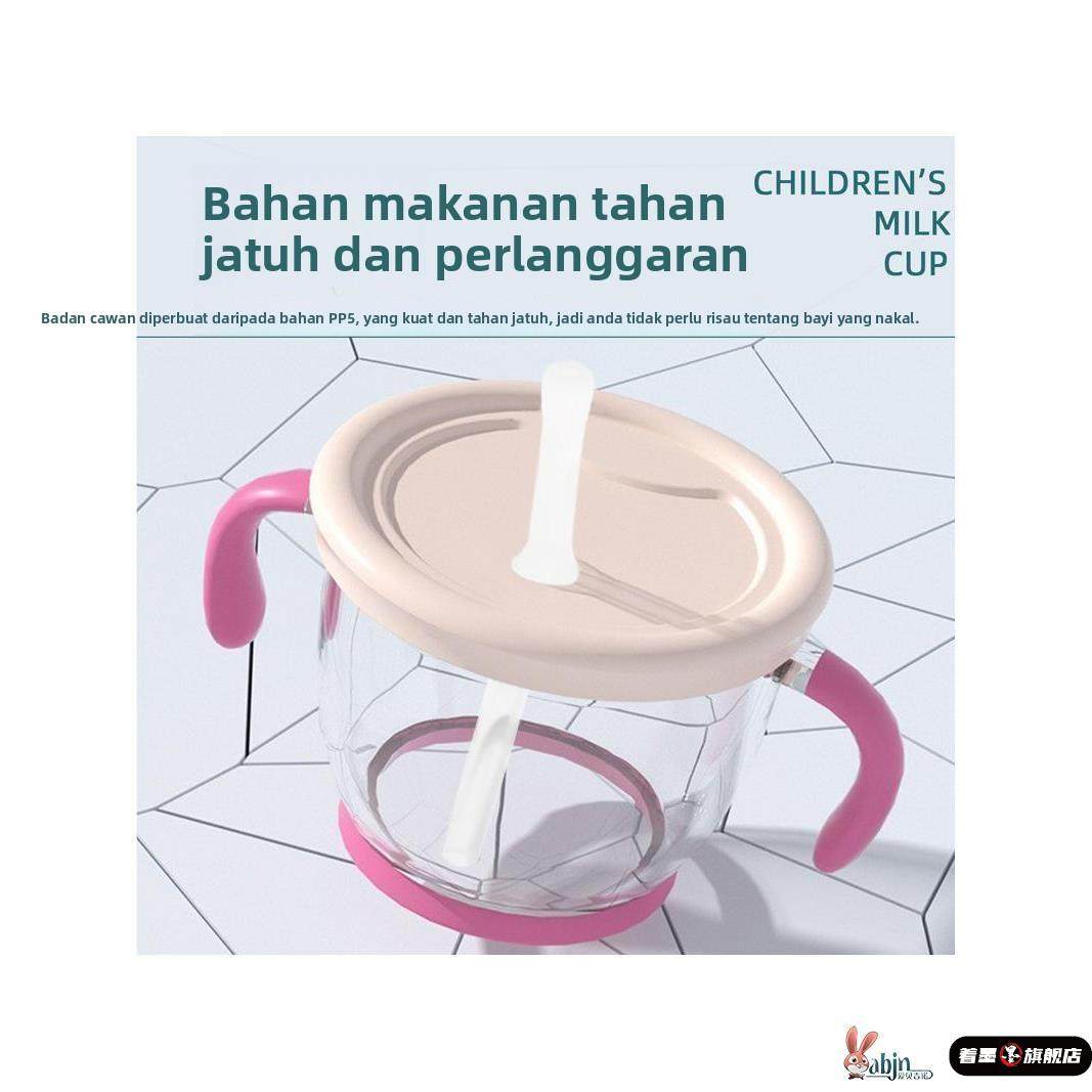 少儿水杯成长型吸管杯婴儿学饮杯按压出水带刻度喝水杯防摔耐热,餐饮具,吸管杯,淘宝优惠券,粉丝福利购,淘宝优惠卷