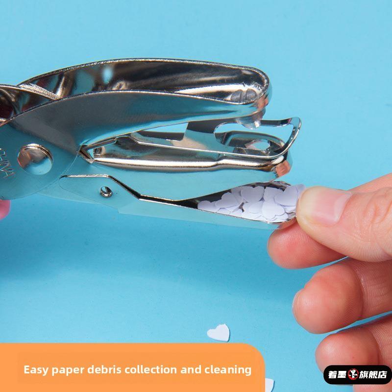 塑料包装袋打孔器手握文具装订打孔机圆孔纸