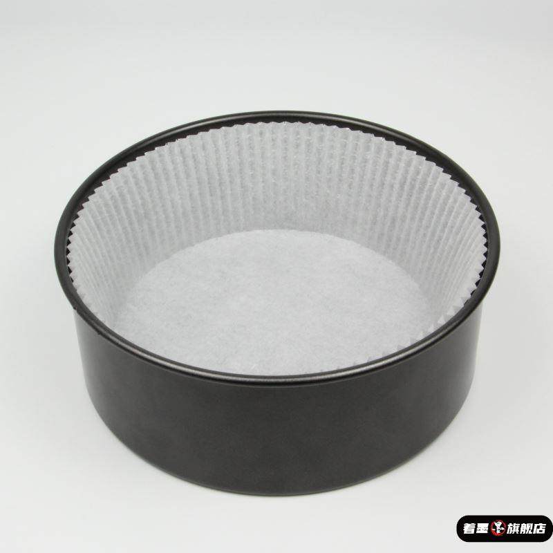 一次性戚风蛋糕油纸巴斯克免摺叠4/5/6/8寸纸托模具烘焙专用垫纸