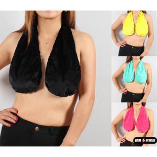 挂脖吸汗毛巾内衣文胸浴巾ebay大胸挂脖裹胸胸罩