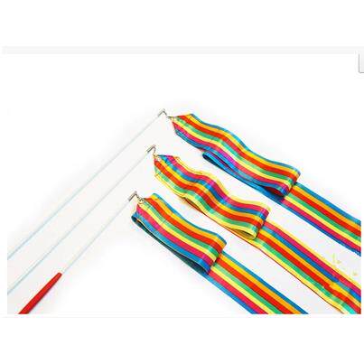 儿童舞蹈彩带丝带1.5米艺术体操彩色专业演出道具艺术健美玩具飘