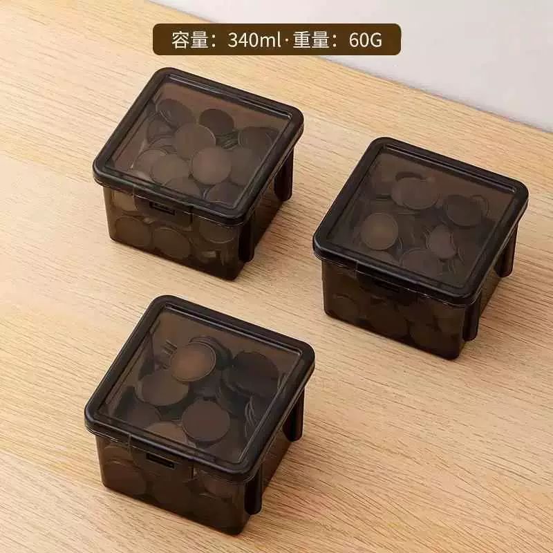 纸币收纳盒分类存钱现金万元百元收银保护盒硬币钞票盒收纳箱盒子