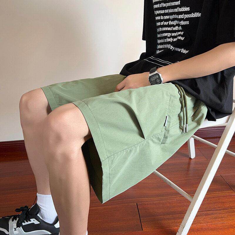 男士宽松大码短裤加肥加大青少年裤夏季薄款美式速干篮球运动裤子