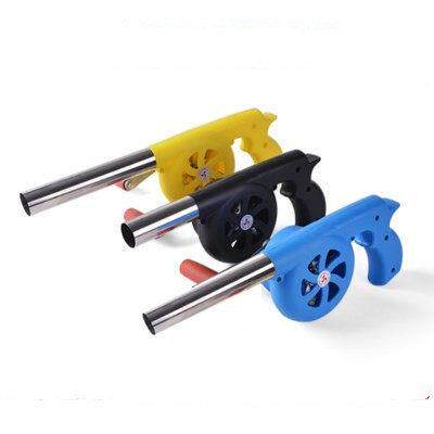 野营便携小型手摇鼓风机大功率电动烧烤户外金属齿轮风机新式家用