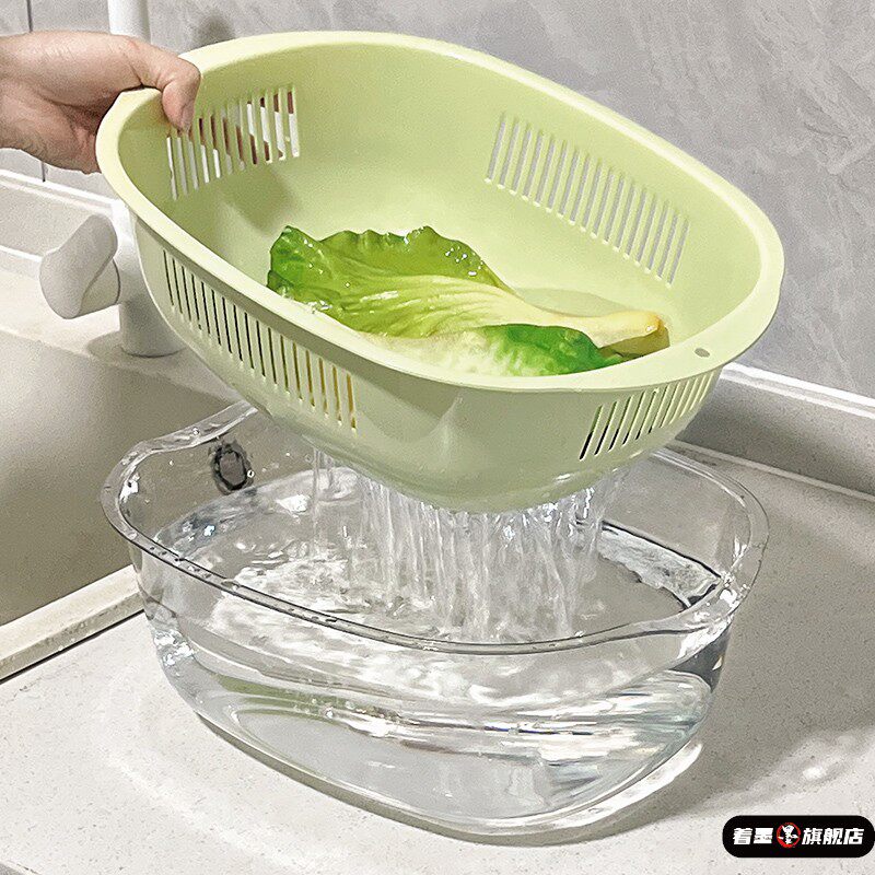 多功能双层沥水篮新款沥水盆家用洗菜盆沥水