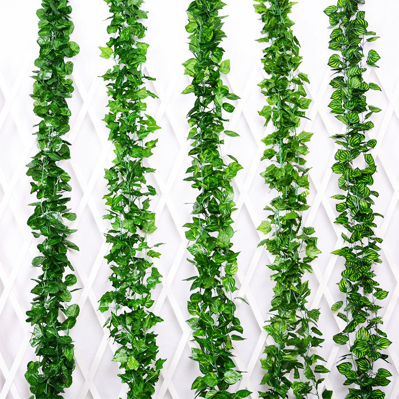假爬藤植物彷真室外天花板子包柱子悬吊式天花板装饰店铺绿腾塑胶