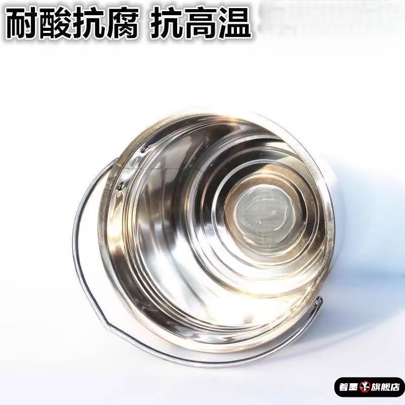 不锈钢手提式幼儿园垃圾桶特著墨