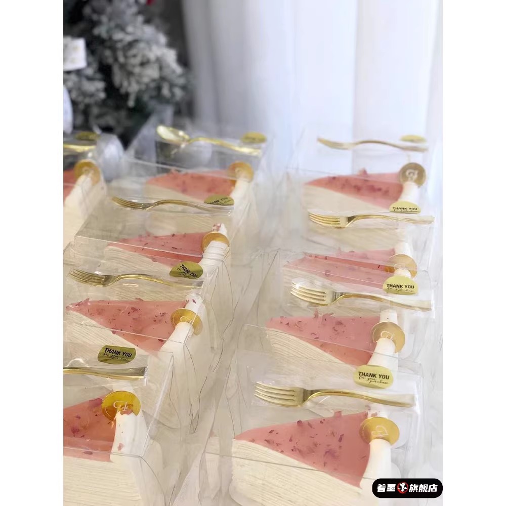 食品级不锈钢水果叉盒装一次性塑料迷你甜品