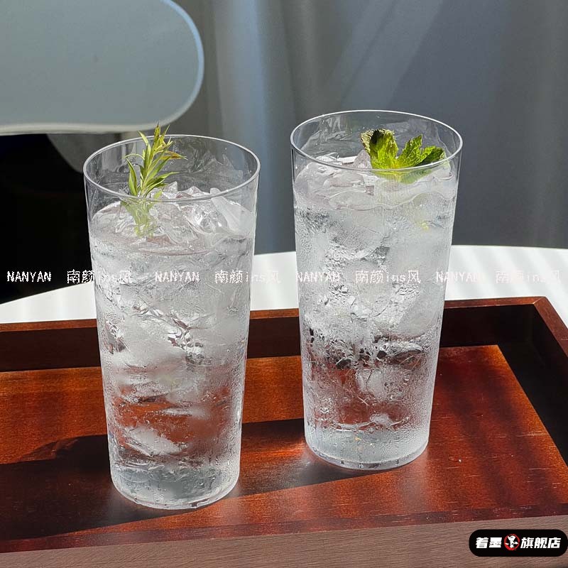 威士忌酒杯高级感日式海波杯长饮杯柯林杯鸡