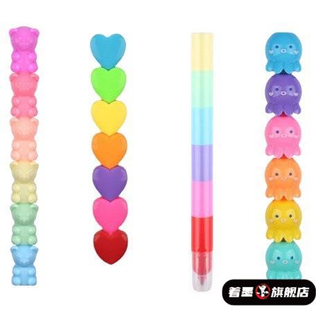 排队pen心荧光笔色彩俄罗斯方块鱿鱼冰淇淋