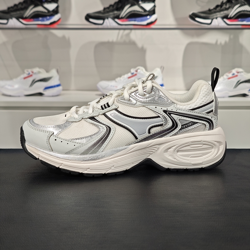 李宁回弹缓震女子系带休闲鞋