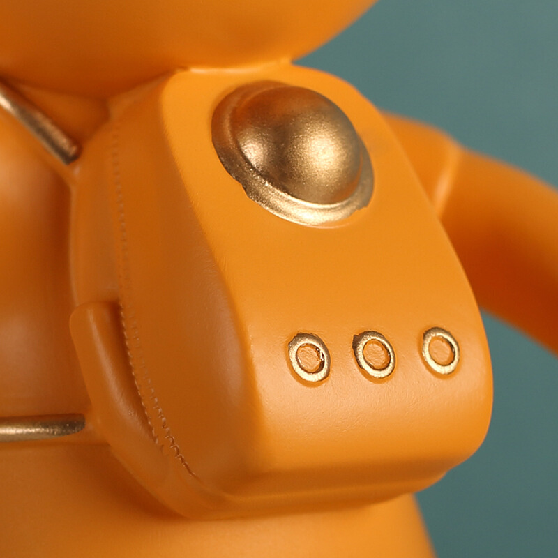 极速时尚科技兔摆件可爱卡通北欧C风太空兔客厅桌面家居工艺酒柜