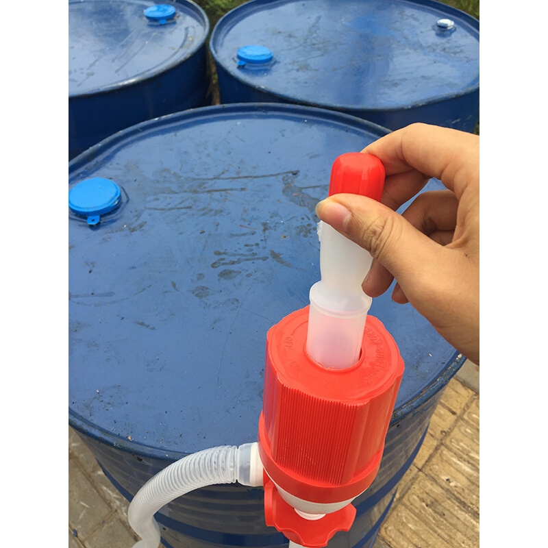 速发厂200升油桶手拉式塑料油抽 带E软管油抽子手动 抽油器 水器