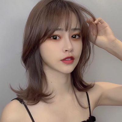 假发女中长发网红锁骨发短发2021年时尚新款长卷发自然全头套式