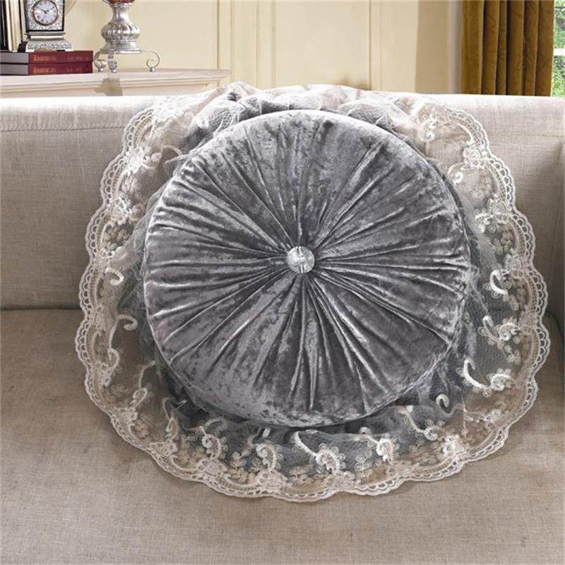 轻型豪华圆枕蕾丝软垫斯堪的纳维亚风格沙发枕头凸窗模型房靠背腰,居家布艺,靠垫/抱枕,淘宝优惠券,粉丝福利购,淘宝优惠卷
