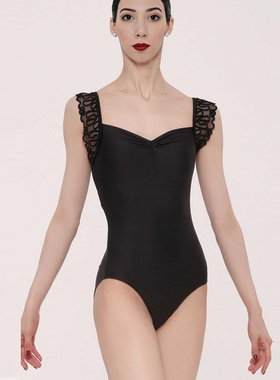 WEARMOI成人舞蹈服黑色网纱款练功形体服进口芭蕾体服SWEETPEA