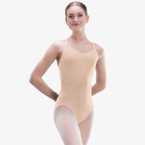 芭蕾舞女肤色肉色吊抢装衣带连体服打底衣打底衫 成人演出UG212