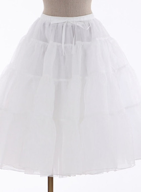 axesfemme kawaii百搭多层网纱蓬蓬松紧系带半身裙撑FN287X01S