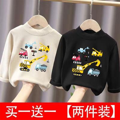 男童女童装自发热德绒打底衫