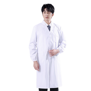 实验服实验室专用白大褂化学防护服化验室化工隔离衣男医生工作服