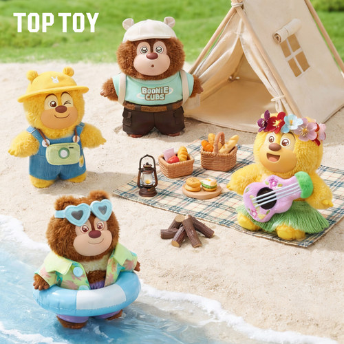 TOPTOY熊熊乐园熊熊乐享假日系列毛绒挂件盲盒熊出没熊大熊二礼物