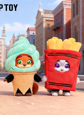 TOPTOY迪士尼疯狂动物城伪装者毛绒盲盒挂件朱迪尼克玩偶礼物女生