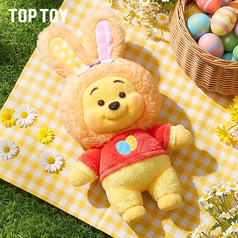 TOPTOY迪士尼春日彩蛋系列毛绒挂饰盲盒米奇维尼公仔可爱摆件礼物