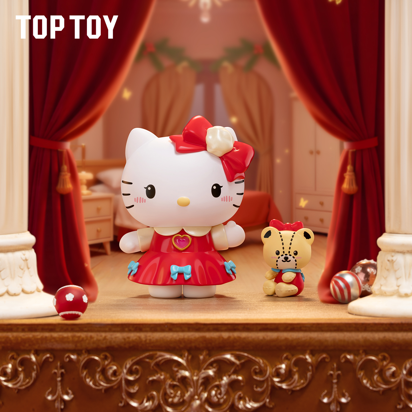 TOPTOY三丽鸥家族胡桃夹子盲盒酷洛米hellokitty公仔手办礼物女生