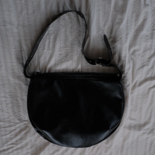 JUSOK爆裂纹大容量可调节单肩斜挎皮质包包